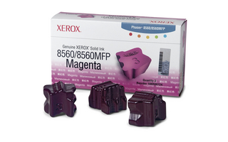 Xerox 3 Colorstix Solid Magenta Ink Wax Sticks, 3.4K Yield