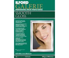 2001777: Ilford Galerie Smooth Gloss Professional Photo Paper, 290gsm, 5x7