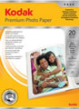 3937729: Kodak Premium Glossy Photo Paper, A4 - 250gsm, 20 Sheets