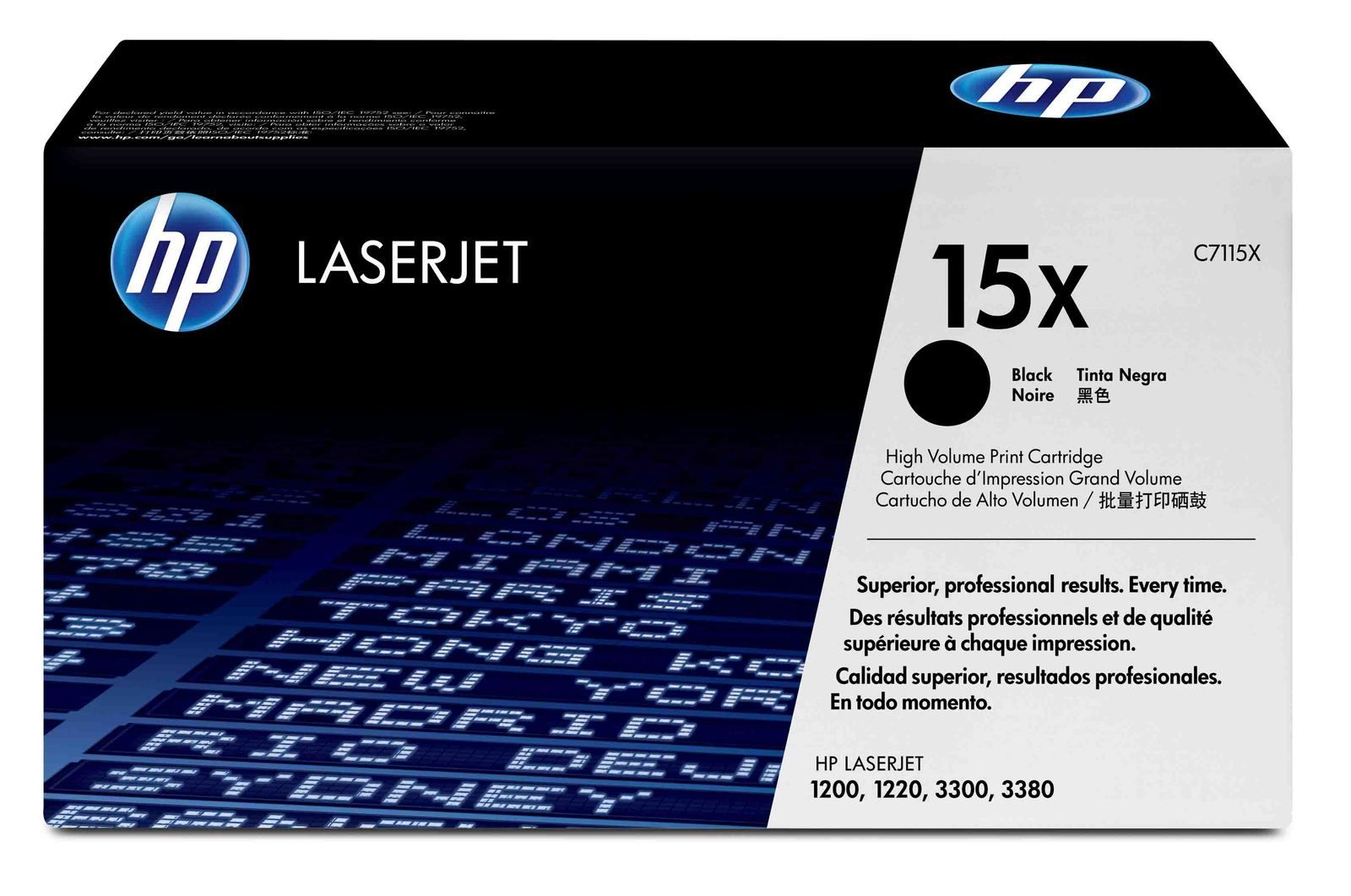 HP LaserJet 3320 mfp C7115X HP No 15X Ultraprecise Large Capacity Laser Cartridge - C7115X