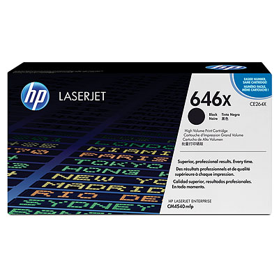 HP LaserJet 4 CE264X HP CE264X Black (646X) Toner Cartridge - CE 264X