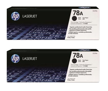 HP LaserJet 5 CE278AD HP CE278AD Twin Pack Black (78A) Toner Cartridges - CE 278A