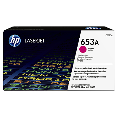 HP LaserJet 5 CF323A HP 653A Magenta Toner Cartridge, 16.5K Page Yield