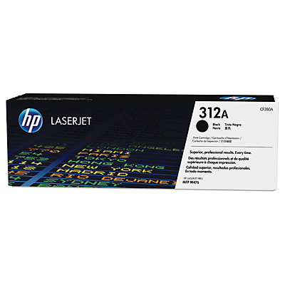HP LaserJet 4 CF380A HP 312A Black Toner Cartridge, 2.4K Page Yield