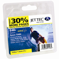 Epson Photo R300 E48Y Jet Tec ( Made in the UK) E48Y Yellow Ink Cartridge for T048440, 13ml