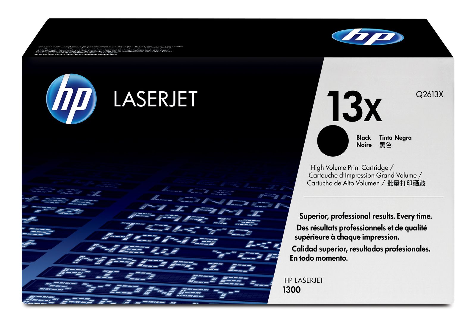HP LaserJet 1300n Q2613X HP Q2613X High Capacity Laser Toner Cartridge - (13X)