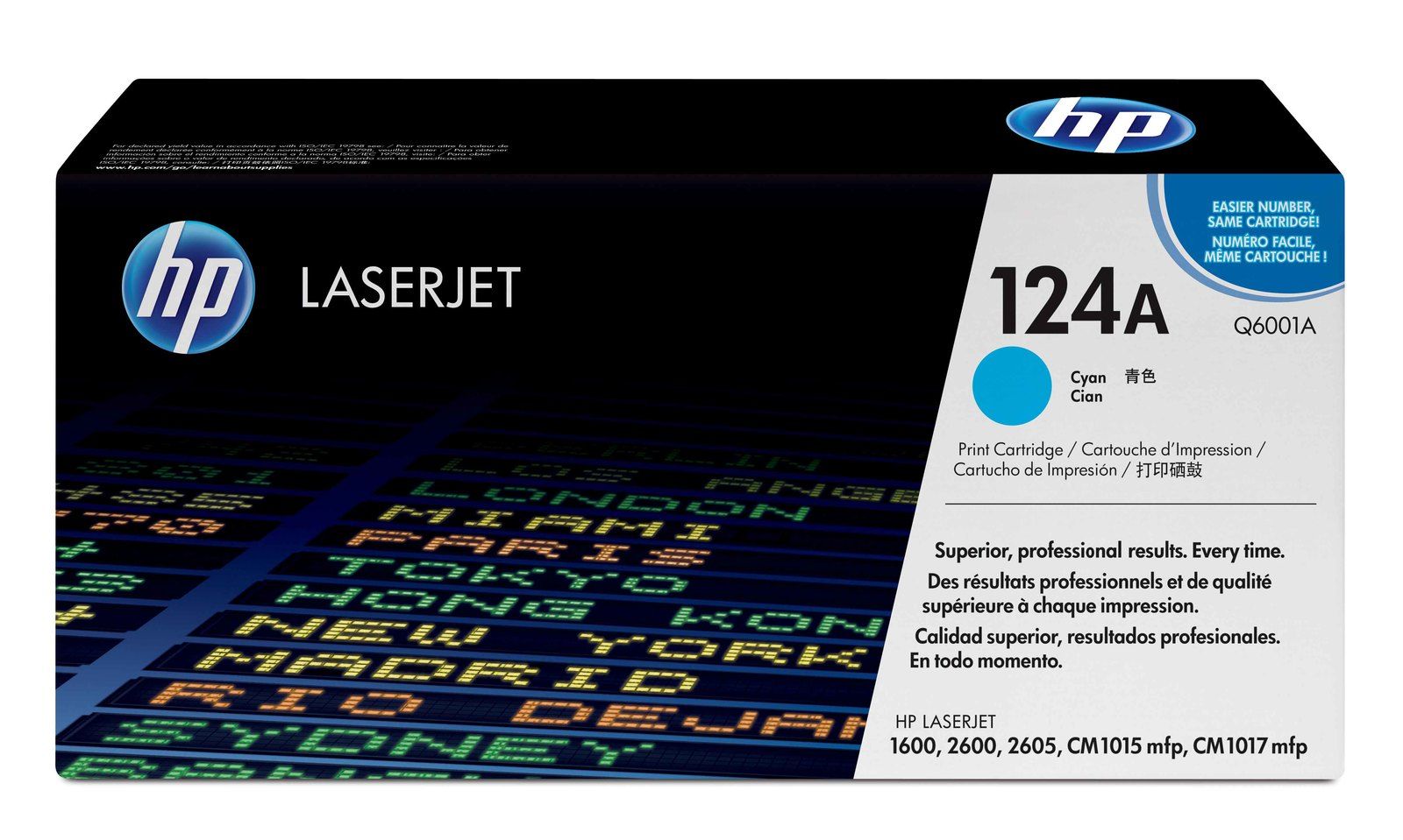 HP LaserJet 4 Q6001A HP Q6001A Cyan Laser Toner Cartridge (124A)