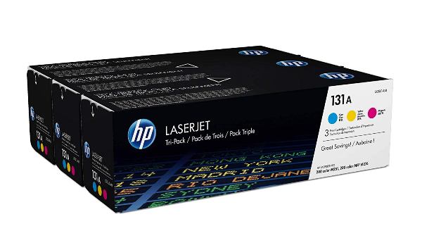 HP LaserJet 5 U0SL1AM  HP 3 Colour 131A Multipack (U0SL1AM Printer Cartridge