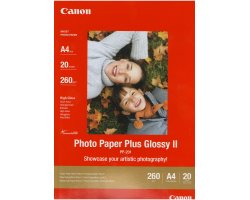 PP-201A4: Canon Photo Paper Plus Glossy II A4 - 260gsm - 20 Sheets
