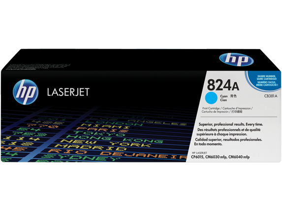 HP LaserJet 4 CB381A HP CB 381A Cyan (824A) Toner Cartridge - CB381A