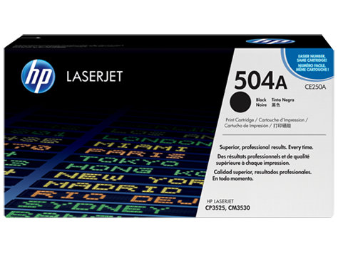 HP LaserJet 5N CE250A HP CE250A Standard Capacity Black (504A) Toner Cartridge - CE 250A