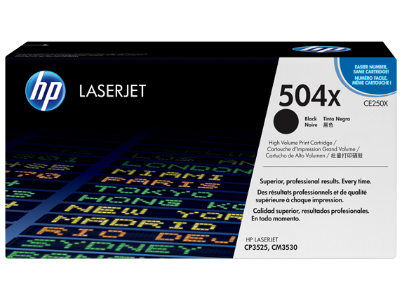 HP LaserJet 5 CE250X HP CE250X High Capacity Black (504X) Toner Cartridge - CE 250X