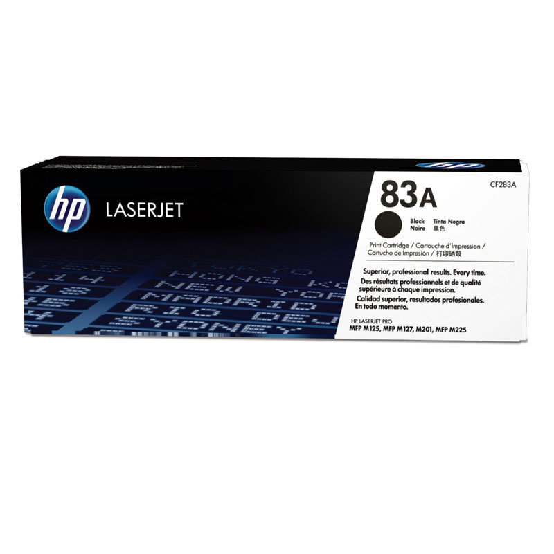 HP LaserJet 5N CF283A HP 83A Black Toner Cartridge, 1.5K Page Yield