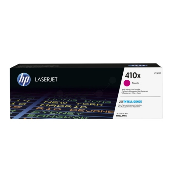 HP LaserJet 4 CF413X High Capacity Magenta HP 410X Toner Cartridge, 2.3K Page Yield