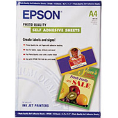 S041106: Epson S041106 Photo Quality Self Adhesive 10 Sheets, A4 Size