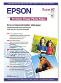 S041316: Epson S041316 Premium Glossy Photo Paper A3+, 20 Sheets