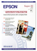 S041328: Epson S041328 Premium Semigloss Photo Paper A3+, 20 Sheets