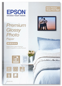 S042155: Epson Premium Glossy Photo Paper, A4 Size