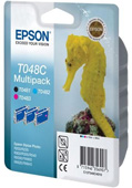 Epson R300 Ink Cartridges T048C40 Epson T048C Multi Pack (B/C/M) Ink Cartridges