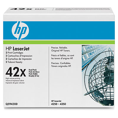 HP LaserJet 5 Q5942XD HP 42X High Capacity Dual Pack 5942XD Laser Toner Cartridge