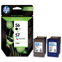 HP OfficeJet 5500 SA342AE HP Multi Pack 56 Black and 57 Colour Ink Cartridges