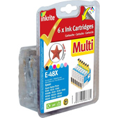 Epson R300 Ink Cartridges E-48X Inkrite Premium Compatible 6 Pack (B/C/M/Y/LC/LM) Ink Cartridges