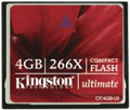 CF/4GB-U2: Kingston 4GB Ultimate Compact Flash Memory Card - 266X