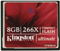 CF/8GB-U2: Kingston 8GB Ultimate Compact Flash Memory Card - 266X
