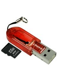 FCR-MRR/SDC/2GB: Kingston 2GB Micro SD Memory Card plus USB Reader