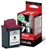 Lexmark Z45SE 15MX971E Lexmark No 71 New Higher Capacity Black Ink Cartridge - 15MX971
