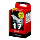 Lexmark Z515 80D2124 Lexmark No 17 Twin Pack Low Capacity Black Ink Cartridges