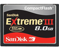 SDCFX3-8192-902: SanDisk 8GB Extreme III Compact Flash Memory Card