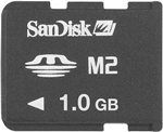 SDMSM2-1024-E10M: Sandisk  M2 1GB Micro Memory Stick for Sony Mobiles