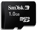 SDSDQ-1024-E10M: SanDisk 1GB Micro SD Memory Card
