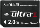 SDMSPDH-2048-902: SanDisk 2GB Ultra II Pro Duo Memory Card for Sony PSP