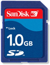 SDSDB-1024-E10: SanDisk 1GB Secure Digital (SD) Memory Card