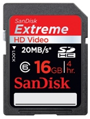 SDSDRX3-016G-E21: SanDisk 16GB Extreme III Secure Digital (SDHC) Memory Card (Class 6)