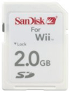 SDSDG-002G-B46: SanDisk 2GB SD Gaming Memory Card for Nintendo Wii