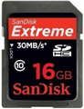 SDSDX3-016G-X46: SanDisk 16GB Extreme III Class 10 High Capacity SDHC Card