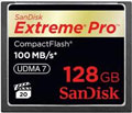 SDCFXP-128G-X46: SanDisk 128GB Extreme Pro Compact Flash Memory Card - 90MB/s