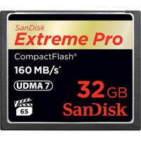 SDCFXPS-032G-X46: SanDisk 32GB Extreme Pro Compact Flash Memory Card - 160MB/s
