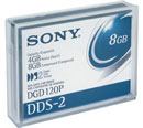 DGD120P: Sony 4mm DDS-2 120m 4/8GB Data Tape Cartridge - DGD 120P