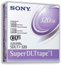 SDLT1-320: Sony Super DLTtape I 160-320GB Data Cartridge