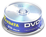 DVD-R25: TraxData Silver DVD-R Pack of 25 Discs  (Non Printable)