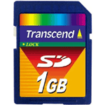 TS1GSDC: Transcend 1GB SD Card