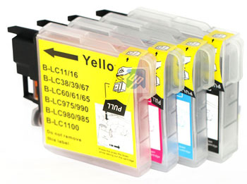 Premium LC-1100BK, LC1100C/M/Y Compatible Ink Cartridges