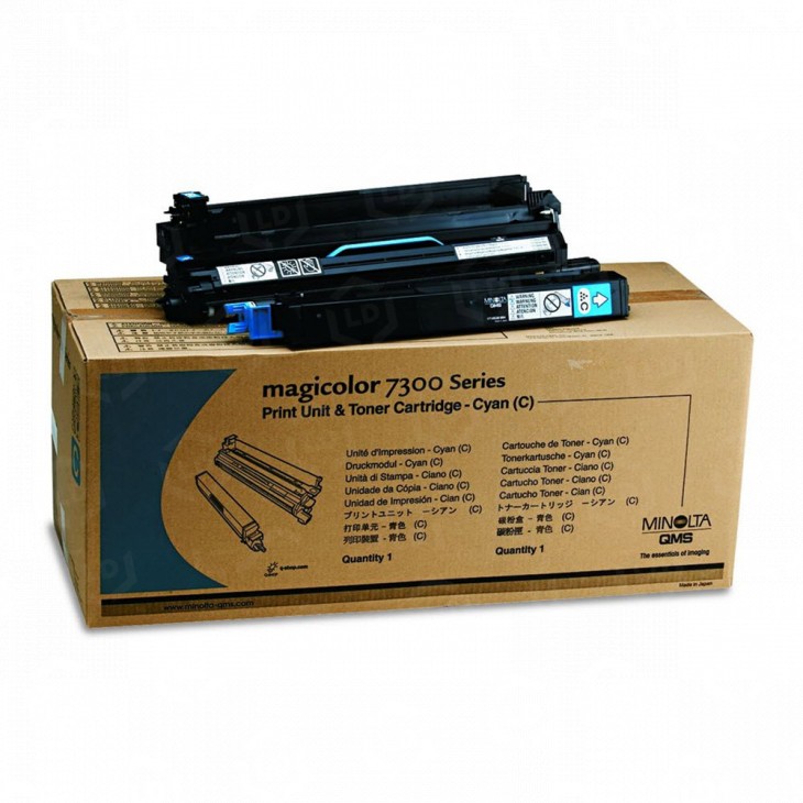 Konica Minolta MagiColor QMS Cyan Laser Cartridge