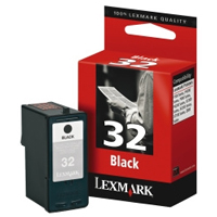 Lexmark 32 New Higher Capacity Black Ink Cartridge - 18CX032E