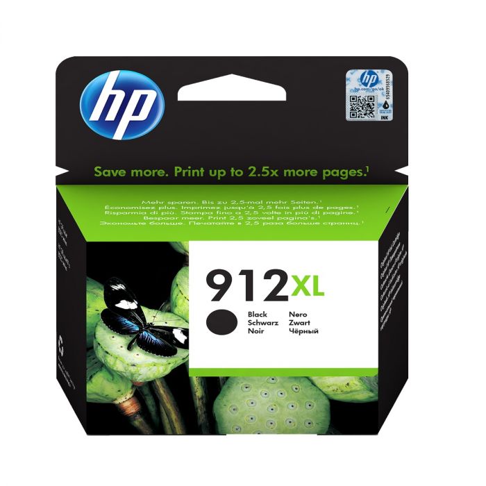 HP 912XL High Capacity Black Ink Cartridge - 3YL84AE