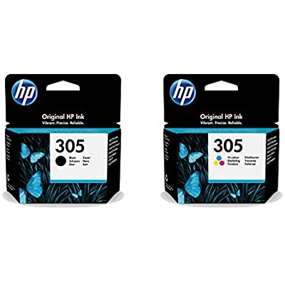 HP 3YM60AE & 3YM61AE 305 Black and Tri Colour Ink Cartridges